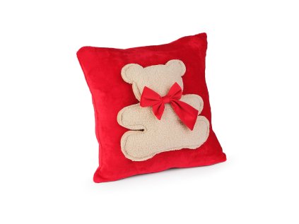 Povlak červený MIKROFLANEL s medvídkem