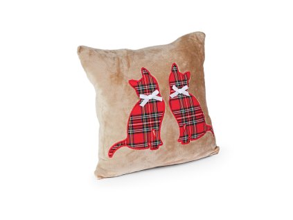 Povlak mikroflanel béžový s výšivkou KOČEK