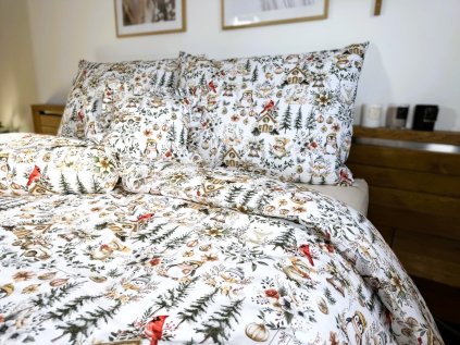 Vánoční povlečení BOHO GREEN