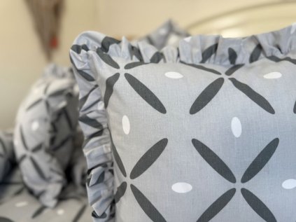 Bavlněné povlečení TINTA s kanýrem na polštáři 140x200, 70x90 cm