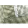 Krepové povlečení ZELENÁ KOSTIČKA pozitiv/negativ s krajkou (Název 140x200 cm (1 ks), 70x90 cm s krajkou (1 ks) , Barva Zelená)