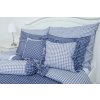 Povlak s kanýrem MODRÁ KOSTIČKA negativ/pozitiv (Název Bavlněný povlak s kanýrem 40x40 cm, Barva Modrá)