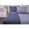Přehoz, letní přikrývka MODRÁ KOSTIČKA neg/poz (Název Přehoz, přikrývka 140x200 cm, Barva Modrá)