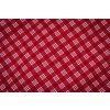 Bavlna, metráž kostička červená TMAVÁ (Název Hladká bavlna (140 g/m2), Barva Červená)