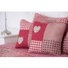 Povlak DELUXE prošívaný PATCHWORK ČERVENÝ (Název Povlak DELUXE 40 x 40 cm, Barva Červená)