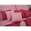 Povlak jednoduchý ČERVENÁ KOSTIČKA negativ/pozitiv (Název Povlak bavlněný 40x40 cm, Barva Červená)