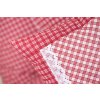 Povlak PROŠÍVANÝ ČERVENÁ KOSTIČKA poz/neg (Název Povlak prošívaný krep 40x40 cm, Barva Červená)
