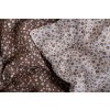 Bavlna metráž HNĚDÉ KYTIČKY tmavé (Název Hladká bavlna (140 g/m2), Barva Hnědá)