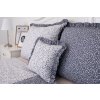 Krepové povlečení MODRÉ KYTIČKY poz/neg S KANÝREM (Název 140x200 cm (1 ks), 70x90 cm s kanýrem (1 ks) , Barva Modrá)