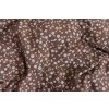 Přehoz, letní deka HNĚDÉ KYTIČKY tmavé (Název Přehoz, přikrývka 140x200 cm, Barva Hnědá)