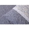 Bavlněné povlečení MODROBÍLÉ KYTIČKY poz/neg S KRAJKOU (Název 140x200 cm (1 ks), 70x90 cm s krajkou (1 ks) , Barva Modrá)