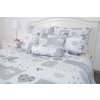 Bavlněné povlečení PATCHWORK DOVE (Název 140x200 cm (1 ks), 70x90 cm (1 ks), Barva Šedá)