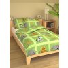 Dětské povlečení krep ZOO hráškově zelená (Název 1 ks 40x60 cm, 1 ks 90x130 cm, Barva Zelená)