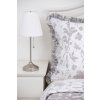 Krepové povlečení FLORA P/N S KANÝREM na polštáři (Název 140x200 cm (1 ks), 70x90 cm s kanýrem (1 ks) , Barva Bílá)