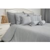 Mušelínové povlečení ŠEDÉ (Název 140x200, 70x90 cm, Barva Šedá)