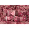 Povlak na váleček PATCHWORK ČERVENÝ (Název Povlak na váleček bavlna, Barva Červená)