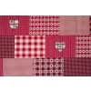 Bavlna ČERVENÝ PATCHWORK (Název Hladká bavlna (130 g/m2), Barva Červená)