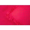 Bavlna, metráž PUNTÍK ČERVENÝ (šíře 160 cm) (Název 100% hladká bavlna (145 g/m2), Barva Červená)