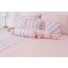 Bavlněné povlečení LORENZO / uni růžová (Název 1x 140x200, 1x 70x90 cm (bez volánu, bez krajky), Barva Růžová)