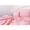 Bavlněné povlečení RŮŽOVÉ S KRAJKOU na polštáři (Název 140x200 cm (1 ks), 70x90 cm s krajkou (1 ks) , Barva Růžová)