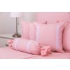 Bavlněné povlečení RŮŽOVÉ S KRAJKOU na polštáři (Název 140x200 cm (1 ks), 70x90 cm s krajkou (1 ks) , Barva Růžová)