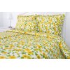 Bavlněné povlečení SLUNEČNICE s kanýry na polštářích (Název 140x200 (1 ks), 70x90 cm s kanýrem (1 ks), Barva Žlutá)