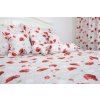 Bavlněné povlečení VLČÍ MÁKY (Název 1 x 70 x 90 cm, 1 x 140 x 200 cm, Barva Červená)