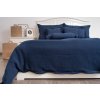 Mušelínové povlečení NAVY (Název 140x200, 70x90 cm, Barva Modrá)