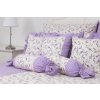 Polštář jednoduchý PROVENCE / fialový proužek (Název Povlak bavlněný 40x40 cm, Barva Fialová)