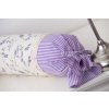 Povlak na váleček PROVENCE / fialový proužek (Název Povlak na váleček krep, Barva Fialová)