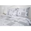 Přehoz přes postel, letní deka PATCHWORK DOVE (Název Přehoz, přikrývka 140x200 cm, Barva Šedá)