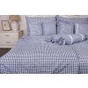 Krepové povlečení MODRÁ KOSTIČKA světlá (Název 1 ks 70x90 cm, 1 ks 140x200 cm, Barva Modrá)