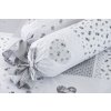 Krepové povlečení PATCHWORK DOVE (Název 140x200 cm (1 ks), 70x90 cm (1 ks), Barva Šedá)