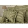 Krepové povlečení ZELENOŽLUTÝ proužek (Název 1x 140x200 cm, 1x 70x90 cm, Barva Zelená)