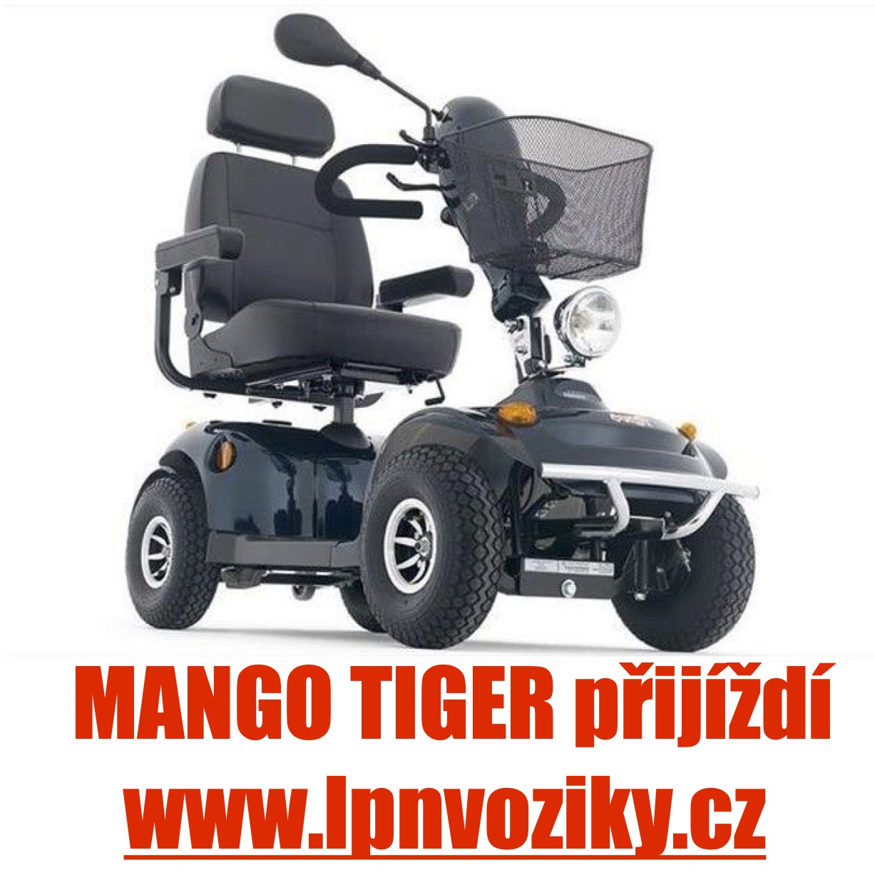 Video elektrické skútry pro seniory Mango Tiger