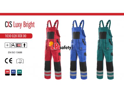 Nohavice s náprsenkou CXS LUXY BRIGHT