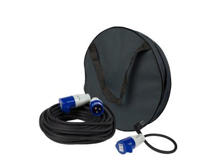 Gimeg Karavan prodlužovací kabel 20m v obalu s adaptérem 35cm