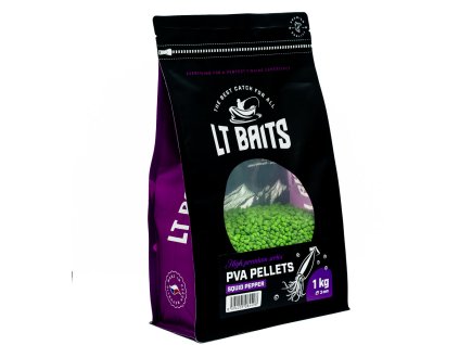 PVA Pelety LT Baits Squid Pepper 3 mm / 1 kg