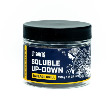 Rozpustné Boilies LT Baits Sausage Krill 150 g (Hmotnost 0,150kg, Průměr 24mm)