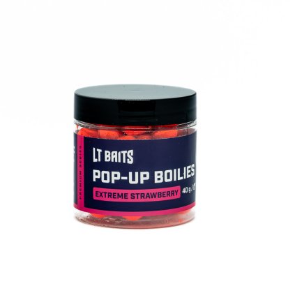 Pop-Up Boilies LT Baits Extreme Strawberry 40 g (Hmotnost 40 g, Průměr 16 mm)