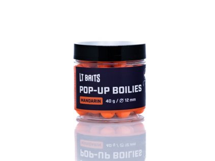 58345 mandarin pop up boilies hmotnost 40 g prumer 12 mm