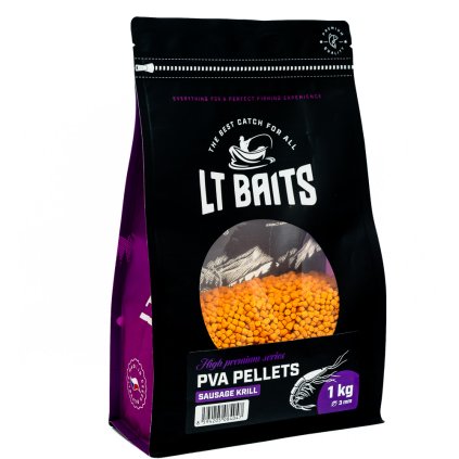 61972 pva pelety lt baits sausage krill 3 mm 1 kg