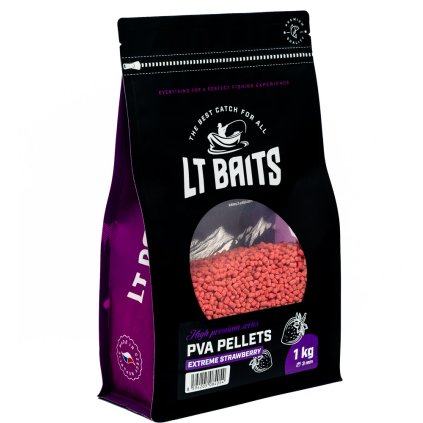 61975 pva pelety lt baits extreme strawberry 3 mm 1 kg