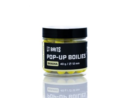 71917 banana pop up boilies hmotnost 40 g prumer 12 mm