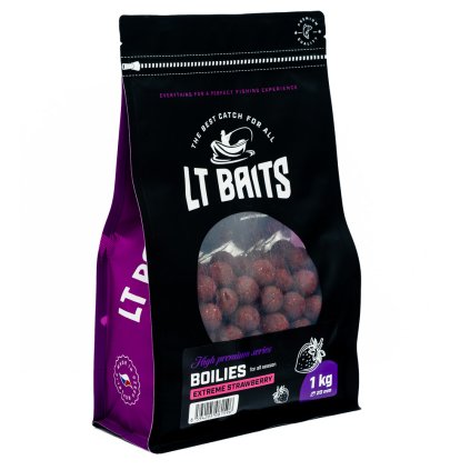 Boilies LT Baits Extreme Strawberry 1kg (Hmotnost 1 kg, Průměr 24 mm)