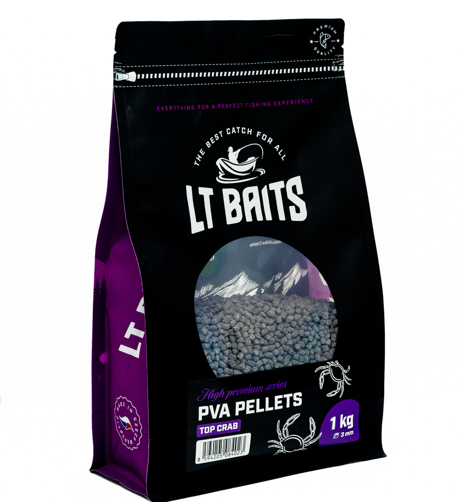 PVA Pelety LT Baits Top Crab 1kg 3mm