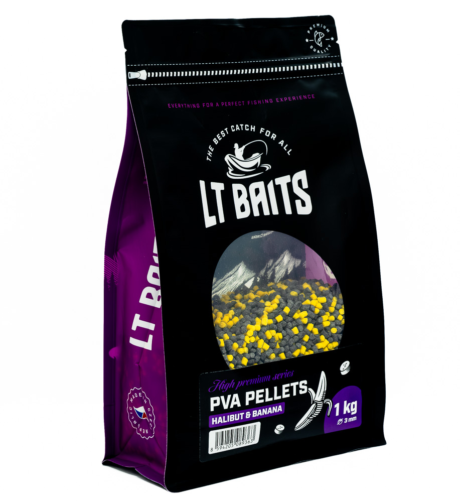 PVA Pelety LT Baits Halibut & Banana 1kg 3mm