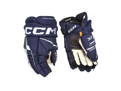 Rukavice CCM Tacks XF SR (Barva Bílá-Tmavě modrá, Varianta Senior, Velikost 15", Řada Tacks)