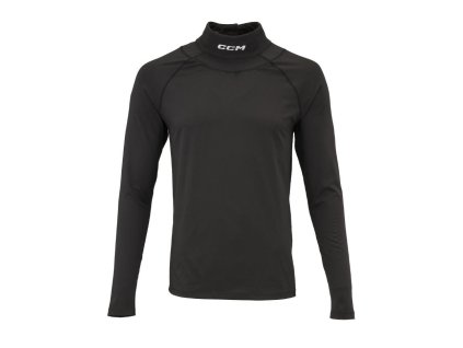 Triko s nákrčníkem CCM Neck Guard Compression JR (Varianta Junior, Velikost XL)