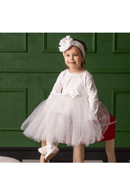 Šaty pre malé princezné Princess white